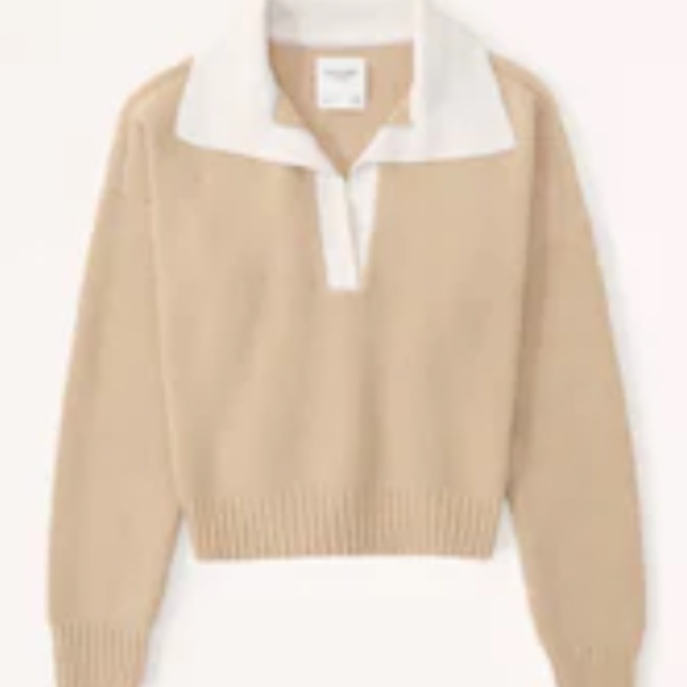 Abercrombie Women’s Notch Neck Sweater Polo